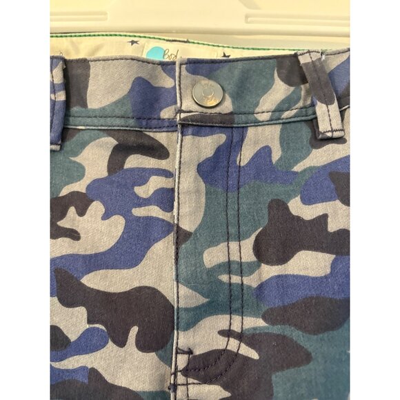 Boden Boys Blue Camouflage Cargo Pants 14Y Button, Pockets Excellent Condition‎ - Picture 3 of 8